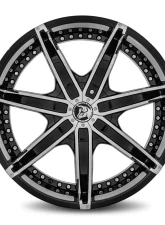 Diablo DNA Wheel 22x8.5 Blank 18 73.1 Gloss Black                                     - DNA-228BLNK1873B - Image 2